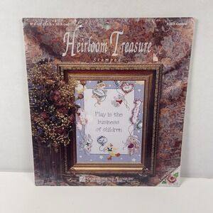 DMC Heirloom Treasure 5265 Play Is The Business Stamped Cross Stitch Kit New